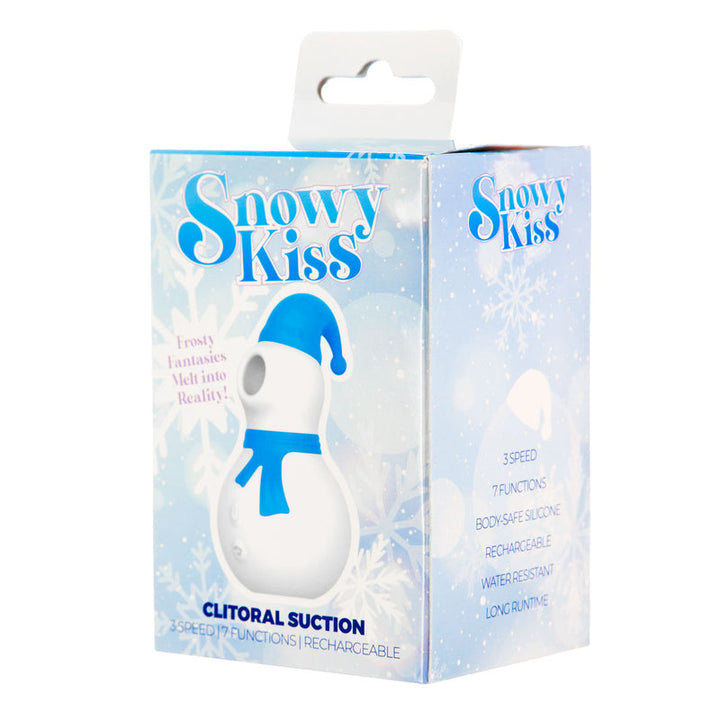 Snowy Kiss – Clitoral Stimulator – Snowman (Blue & White)