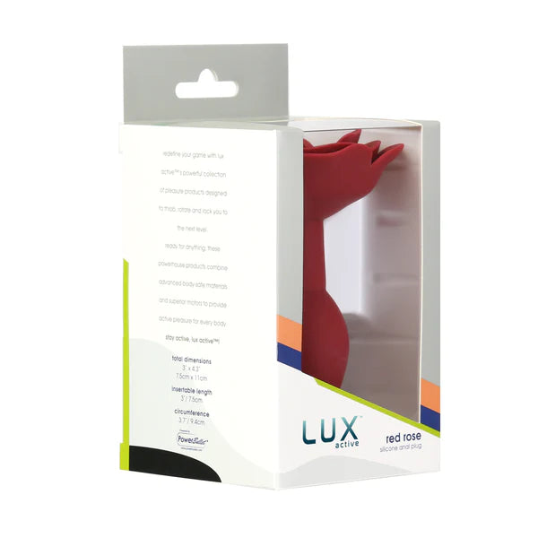 LUX active® Red Rose Silicone Anal Plug