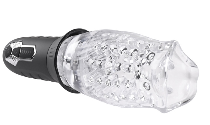 Cyclone - Rechargeable Stroker - Black/Clear