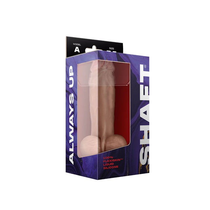 Model A 7.5" Liquid Silicone Dong W/Balls - Boutique Toi Et Moi