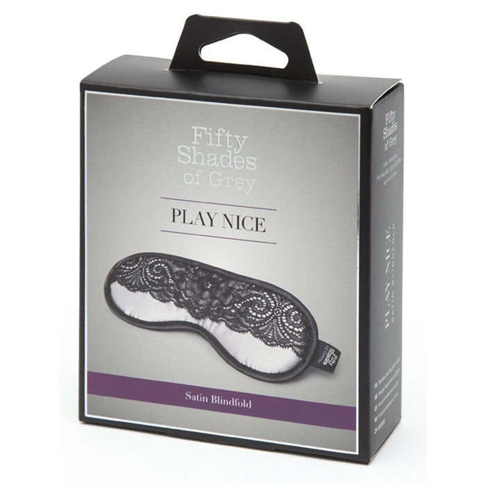 Play Nice Satin & Lace Blindfold - Boutique Toi Et Moi