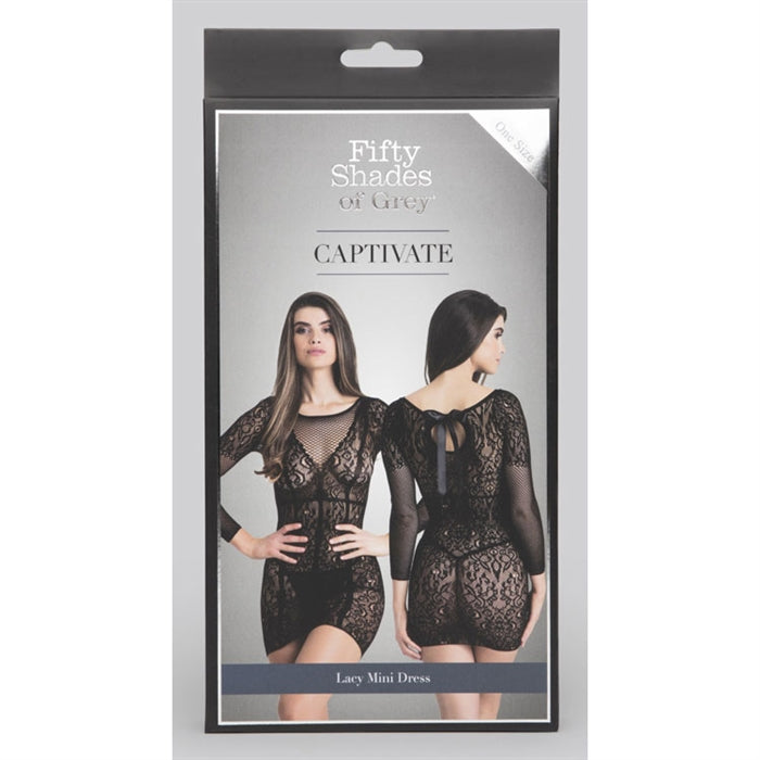 Captivate Lacy Mini Dress - Boutique Toi Et Moi