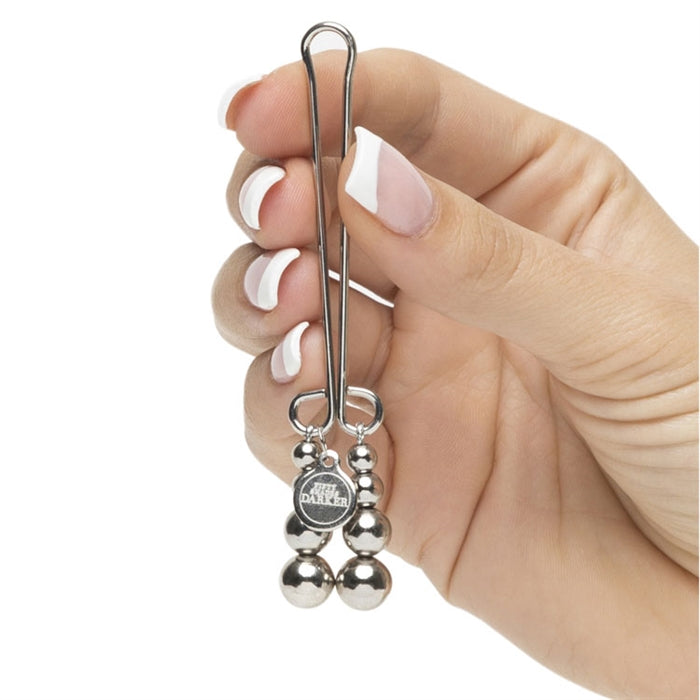 Just Sensation Beaded Clitoral Clamp - Boutique Toi Et Moi
