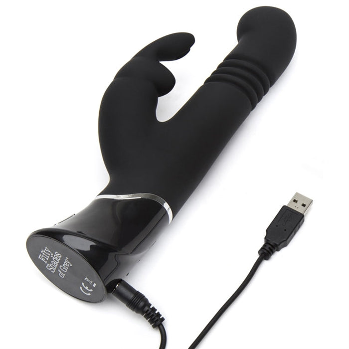 Greedy Girl Rechargeable Thrusting G-Spot Rabbit Vibrator - Boutique Toi Et Moi