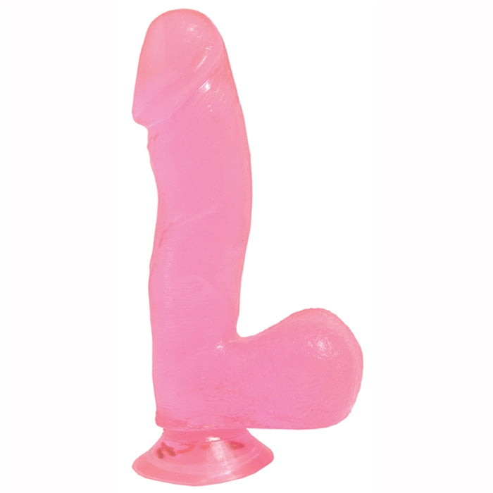 BASIX RUBBER WORKS- 6.5'' WITH SUCTION CUP - PINK