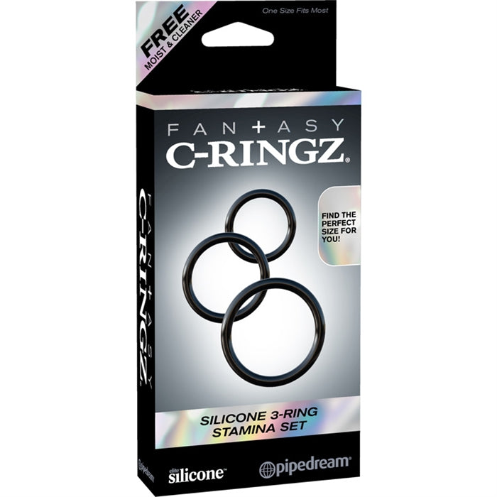 C-Ringz Silicone 3-Ring Stamina Set - Boutique Toi Et Moi