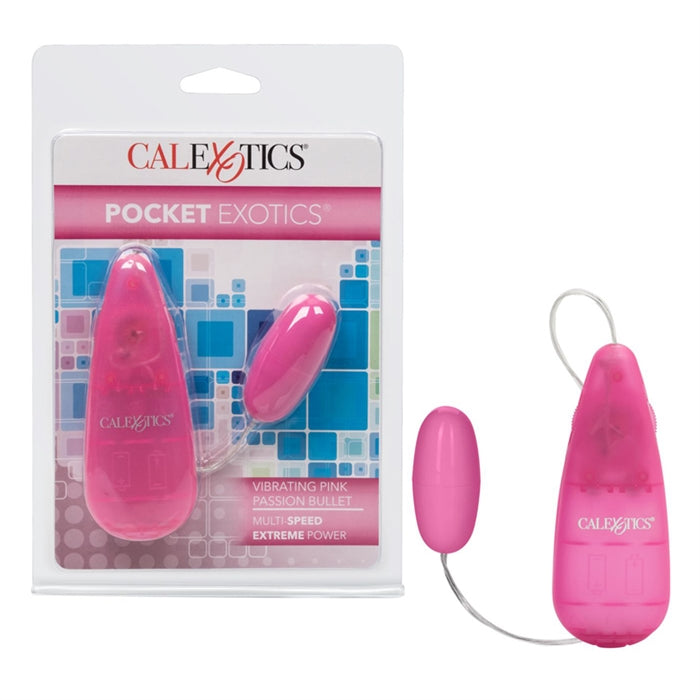 Pocket Exotics Vibrating Pink Passion Bullet - Pink - Boutique Toi Et Moi