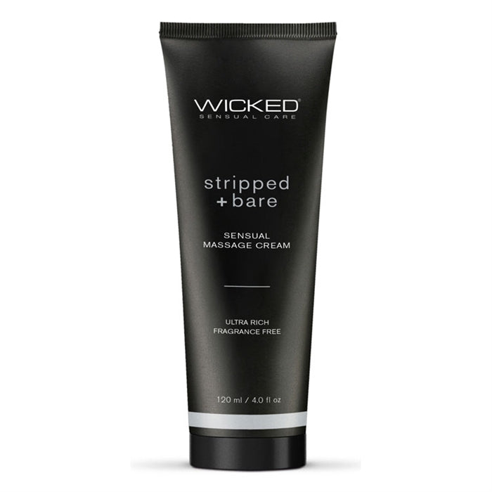 Wicked Stripped+Bare Massage Cream - Boutique Toi Et Moi