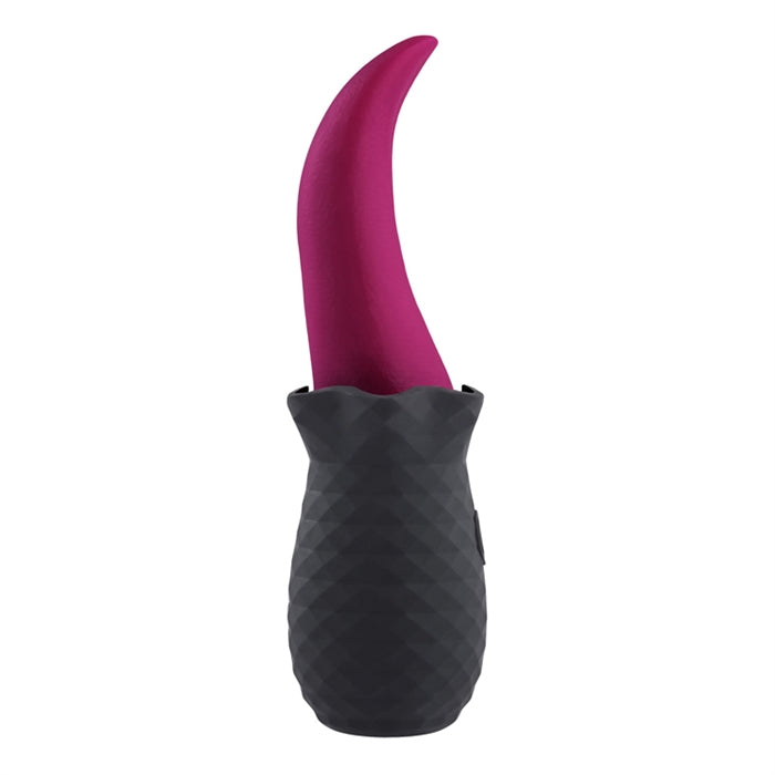 Tongue Teaser - Silicone Rechargeable - Pink/Black