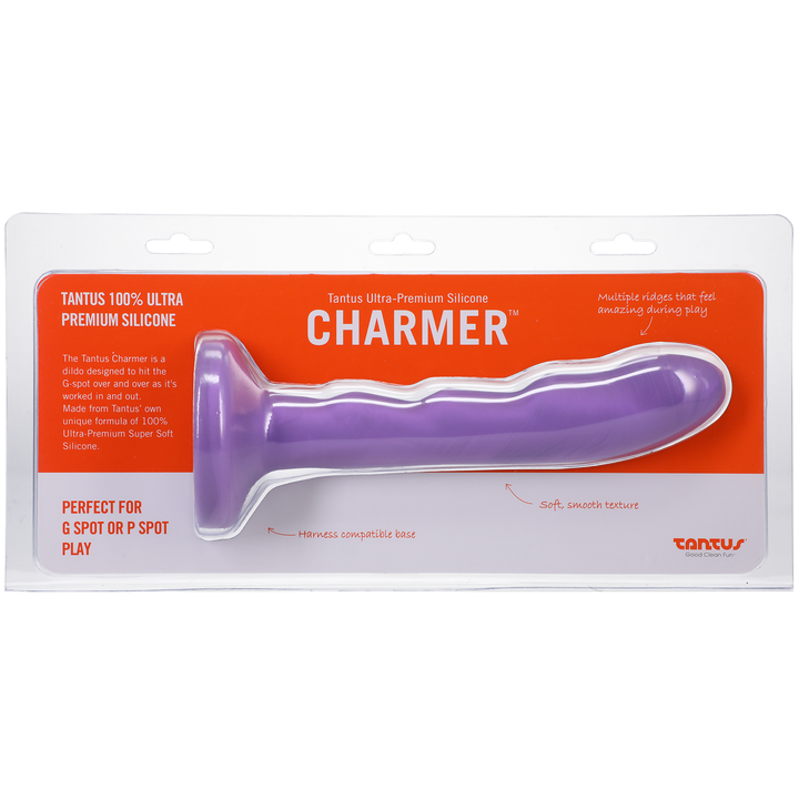 Tantus Silicone Charmer Curved G-Spot Dildo Lavender