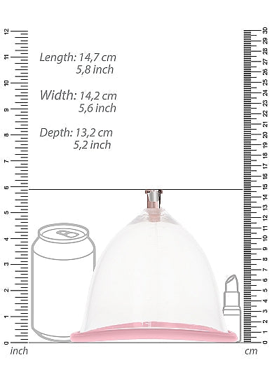 Breast Pump Set Large - Rose Gold -Pumped - Shots