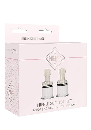 Nipple Suction Set Large - Transparent - Pumped - Shots