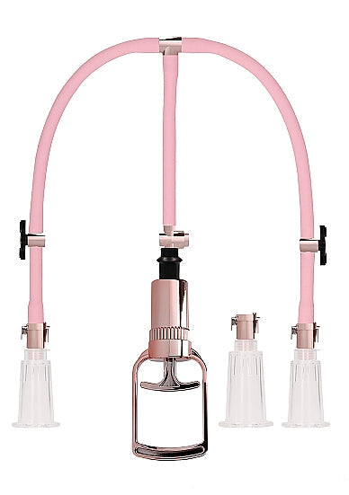 Clitoral & Nipple Pump Set Medium - Rose Gold -Shots