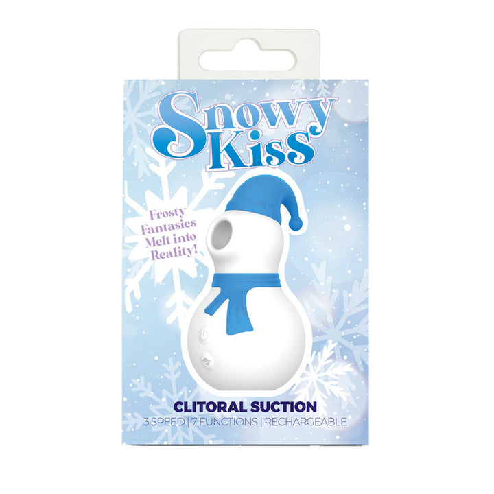 – Snowy Kiss – Clitoral Stimulator – Snowman (Blue & White)