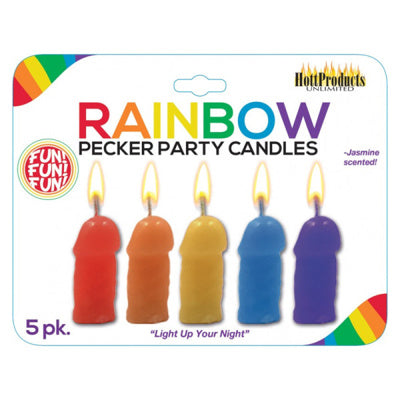 Hott Products - Pecker Party Candles - Rainbow