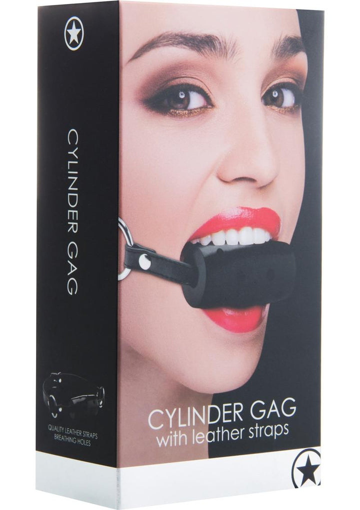 Cylinder Gag with Leather Straps - Boutique Toi Et Moi