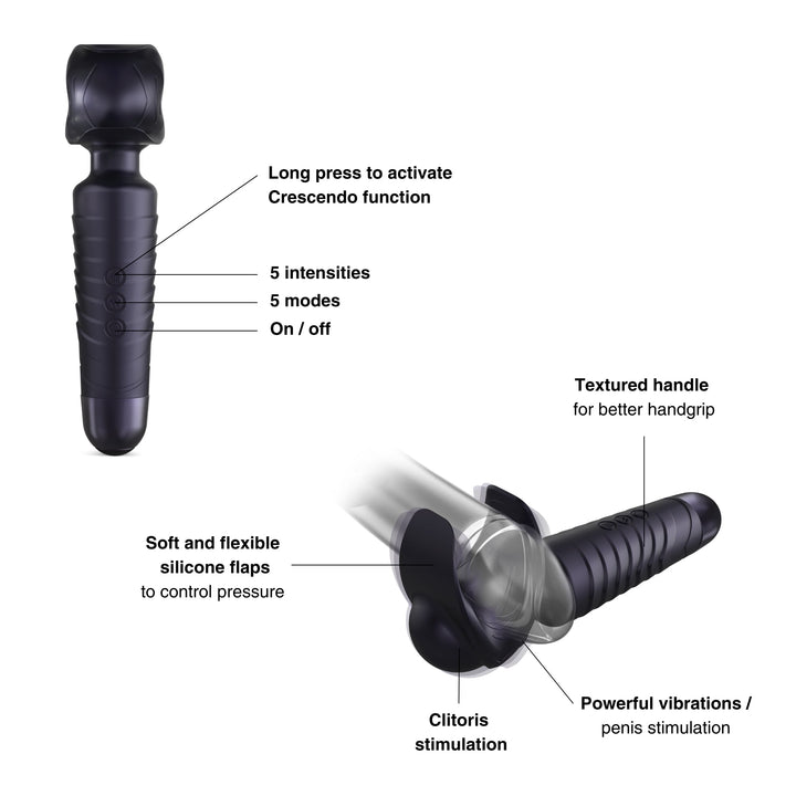 MAN WAND EVO BLACK PLUM