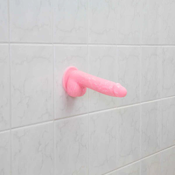 Pure Love® - Realistic Silicone Glow-In-The-Dark Dildo – 7.5 In. – Pink