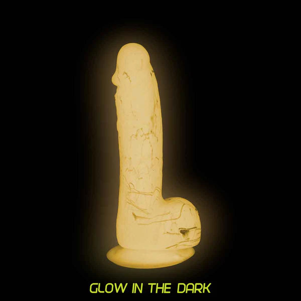Pure Love® - Realistic Silicone Glow-In-The-Dark Dildo – 7.5 In. – Pink