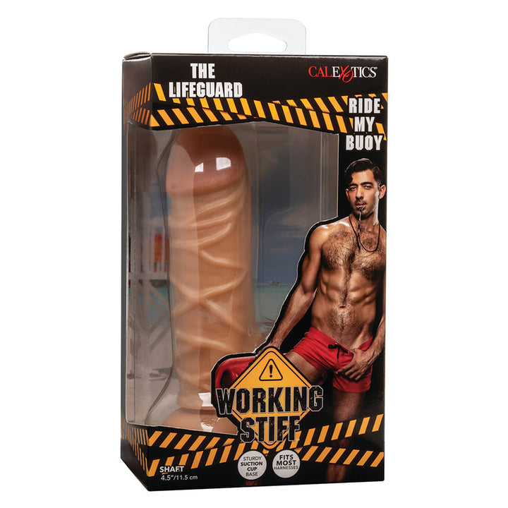 CaleXOtics – Working Stiff - The Lifeguard – 4.5” Dong – Light Tan