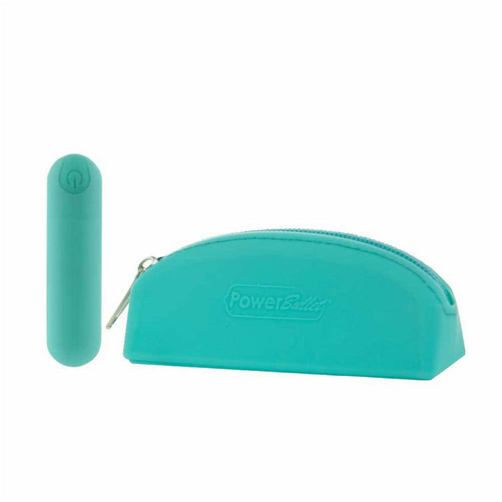 Pure Love® - Rechargeable Power Bullet With Silicone Case - Teal