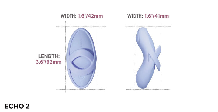 ECHO 2 App control Flexible vibrating Finger with Heating function - Sky Blue - Svakom