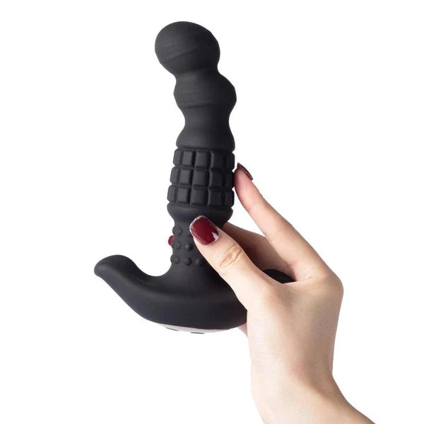 Pineapple Man - Rolling Bead Vibrating Prostate Massager - Black- Honey Play Box