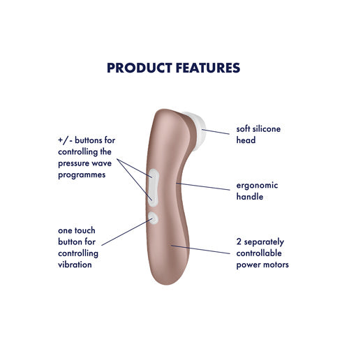 Satisfyer Pro 2+ Air Pulse Stimulator and Vibrator Gold