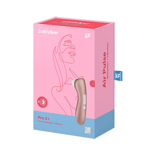 Satisfyer Pro 2+ Air Pulse Stimulator and Vibrator Gold