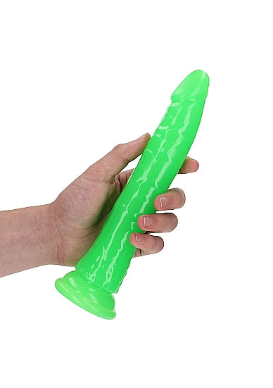 Slim Dildo Glow in the Dark - 9 '' / 22,5 cm- RealRock - Shots