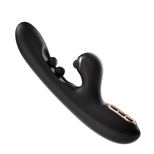 Tickler- Wiggling G-Spot Vibrator & Tapping Clitoral Stimulator - Black - Honey Play Box