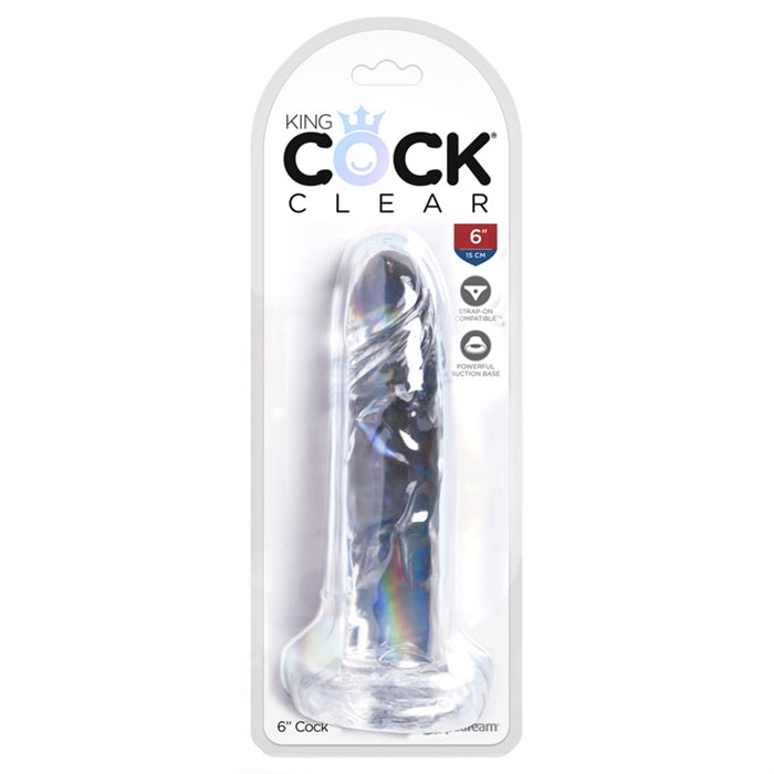 King Cock Clear 6" Cock - Boutique Toi Et Moi