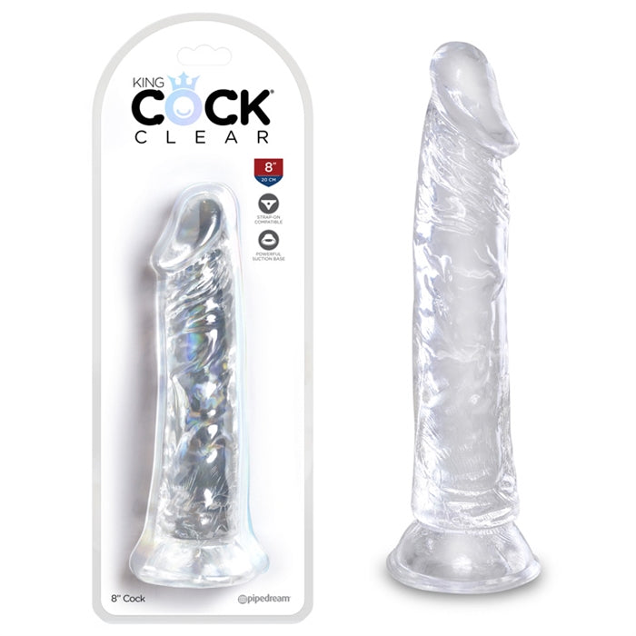 King Cock Clear 8" Cock - Boutique Toi Et Moi