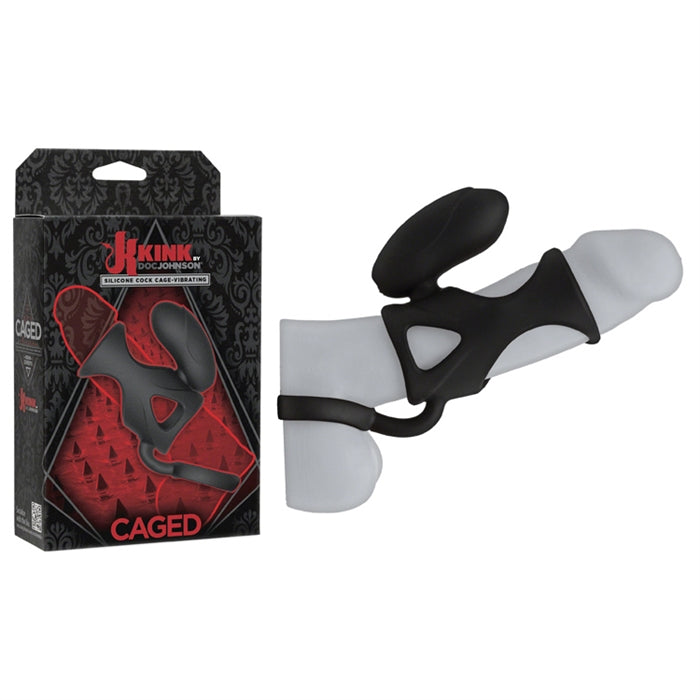 Kink - Caged - Silicone Cock Cage - Vibrating - Boutique Toi Et Moi