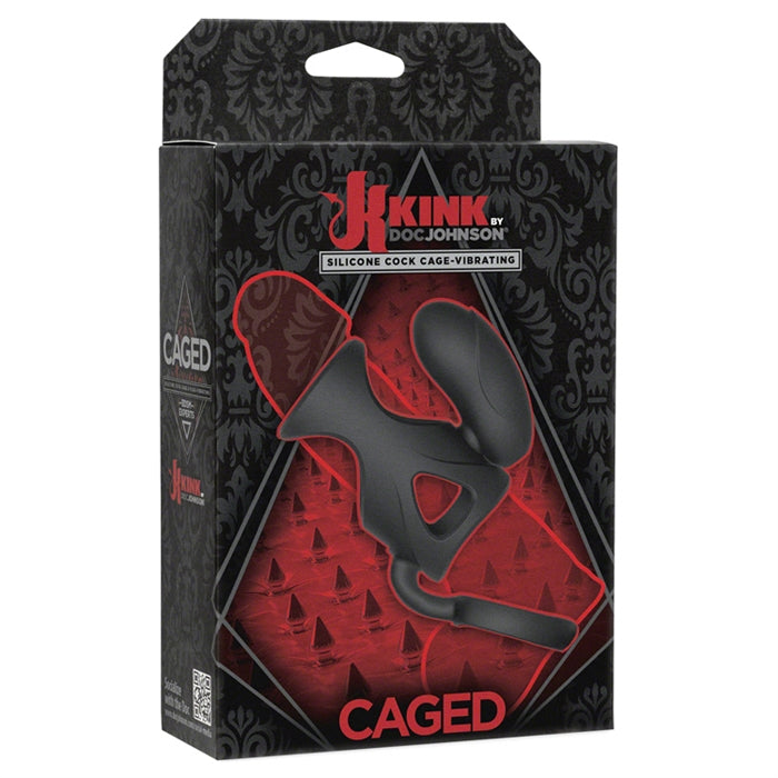 Kink - Caged - Silicone Cock Cage - Vibrating - Boutique Toi Et Moi