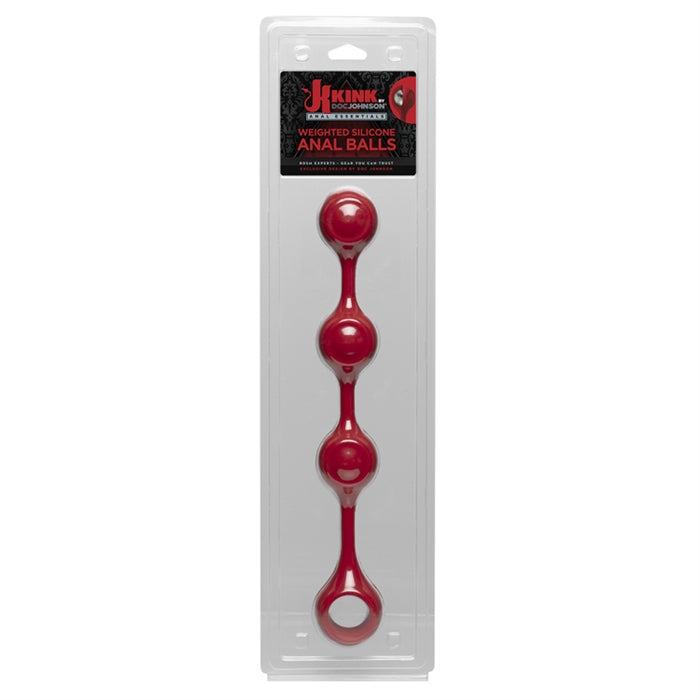 Kink Anal Essentiels Weighted Silicone Anal Balls - Boutique Toi Et Moi