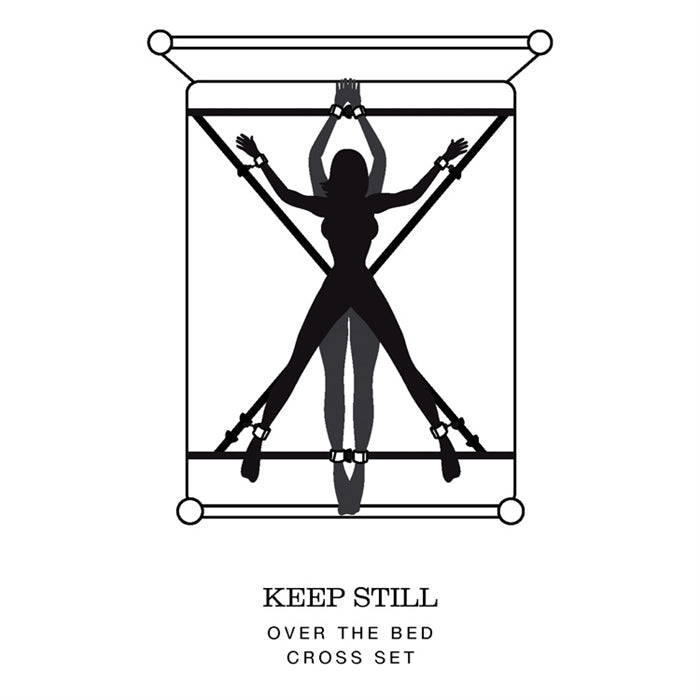 Keep Still Over the Bed Cross Restraints - Boutique Toi Et Moi