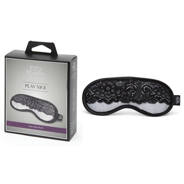 Play Nice Satin & Lace Blindfold - Boutique Toi Et Moi